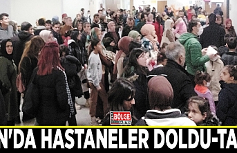 Van'da hastaneler doldu-taştı