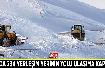 Van’da 234 yerleşim yerinin yolu ulaşıma kapandı