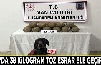 Van’da 38 kilogram toz esrar ele geçirildi