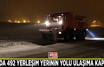 Van’da 492 yerleşim yerinin yolu ulaşıma kapandı