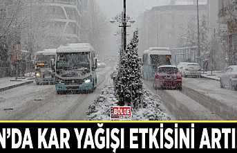 Van’da kar yağışı etkisini artırdı