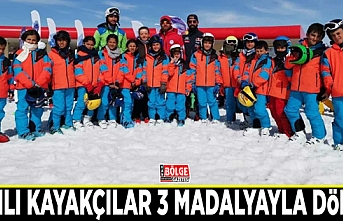 Vanlı kayakçılar 3 madalyayla döndü