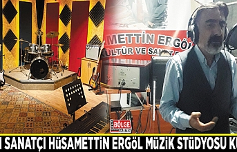 Vanlı Sanatçı Hüsamettin Ergöl müzik stüdyosu kurdu