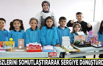 Atasözlerini somutlaştırarak sergiye dönüştürdüler