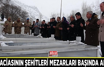 Çığ faciasının şehitleri mezarları başında anıldı