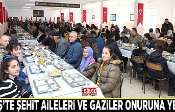 Erciş’te şehit aileleri ve gaziler onuruna yemek