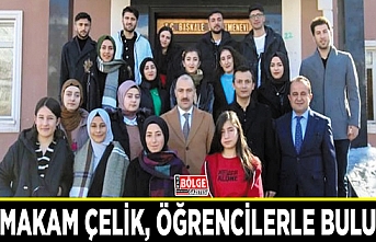 Kaymakam Çelik, öğrencilerle buluştu