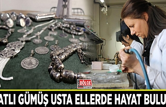 Savatlı gümüş usta ellerde hayat buluyor