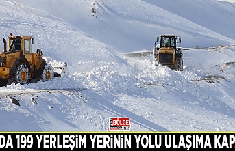 Van’da 199 yerleşim yerinin yolu ulaşıma kapandı