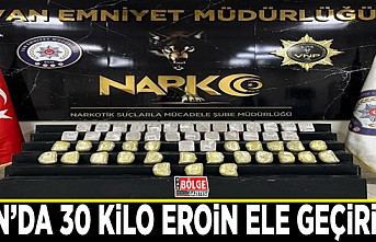 Van’da 30 kilo eroin ele geçirildi