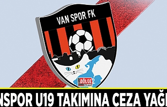 Vanspor U19 takımına ceza yağdı…