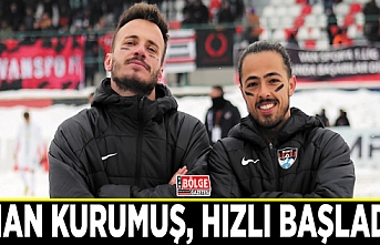 Vanspor’lu Sinan Kurumuş, hızlı başladı…