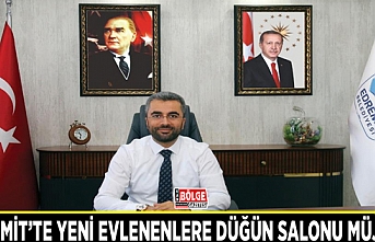 Edremit’te yeni evlenenlere düğün salonu müjdesi