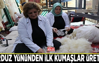 Norduz yününden ilk kumaşlar üretildi