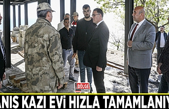 Ayanıs Kazı Evi hızla tamamlanıyor