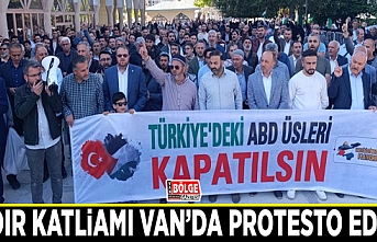 Çadır katliamı Van’da protesto edildi