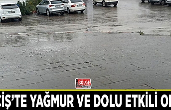 Erciş’te yağmur ve dolu etkili oldu