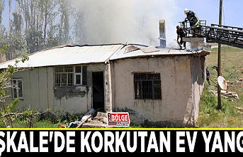 Başkale'de korkutan ev yangını