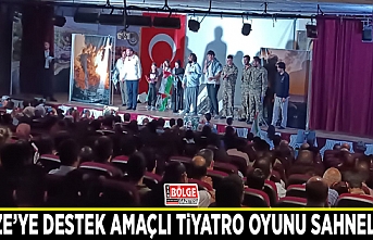 Gazze’ye destek amaçlı tiyatro oyunu sahnelendi