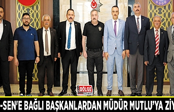 Kamu-Sen'e bağlı başkanlardan Müdür Murat Mutlu'ya ziyaret