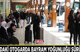 Van'daki otogarda bayram yoğunluğu sürüyor