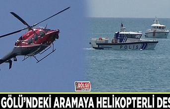 Van Gölü’ndeki aramaya helikopterli destek