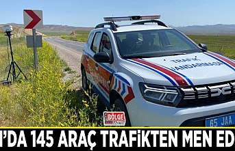 Van’da 145 araç trafikten men edildi