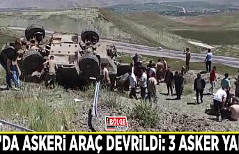 Van’da askeri araç devrildi: 3 asker yaralı