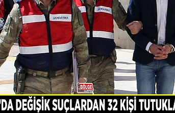 Van’da değişik suçlardan 32 kişi tutuklandı