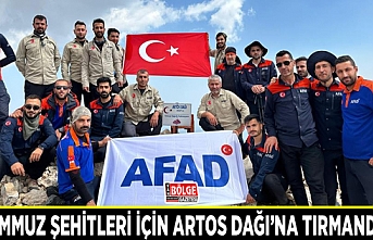 15 Temmuz şehitleri için Artos Dağı’na tırmandılar