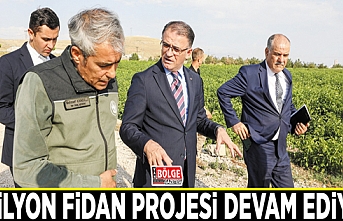 3 milyon fidan projesi devam ediyor