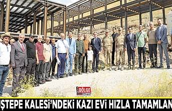 Çavuştepe Kalesi’ndeki kazı evi hızla tamamlanıyor