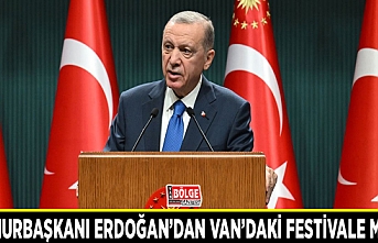 Cumhurbaşkanı Erdoğan’dan Van’daki festivale mesaj