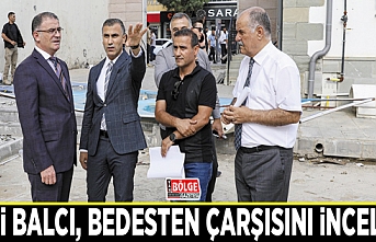 Vali Balcı, bedesten çarşısını inceledi