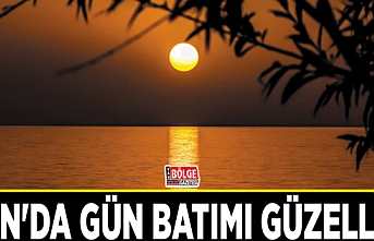 Van'da gün batımı güzelliği