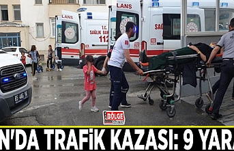 Van'da trafik kazası: 9 yaralı