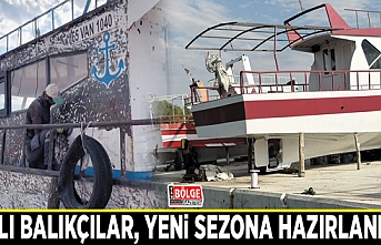 Vanlı balıkçılar, yeni sezona hazırlanıyor