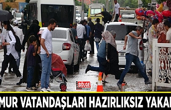 Yağmur vatandaşları hazırlıksız yakaladı