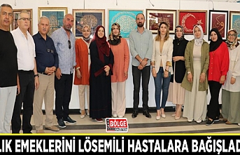 6 aylık emeklerini lösemili hastalara bağışladılar