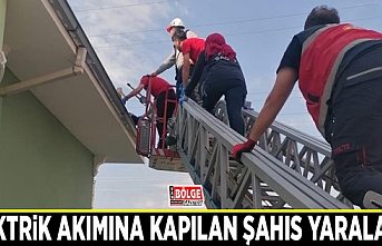 Elektrik akımına kapılan şahıs yaralandı