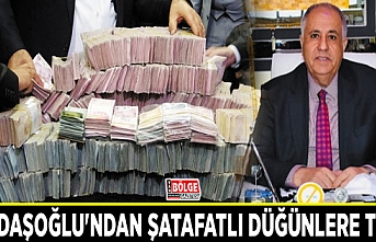 Kandaşoğlu'ndan şatafatlı düğünlere tepki