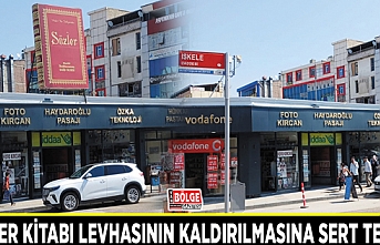 Sözler Kitabı levhasının kaldırılmasına sert tepki…