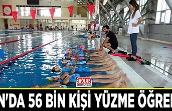 Van'da 56 bin kişi yüzme öğrendi