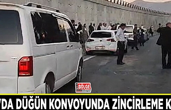 Van'da düğün konvoyunda zincirleme kaza