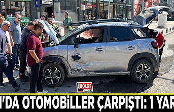 Van'da otomobiller çarpıştı: 1 yaralı