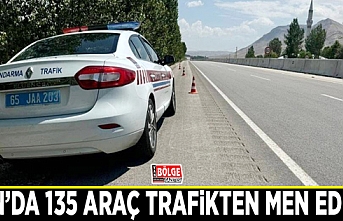 Van’da 135 araç trafikten men edildi