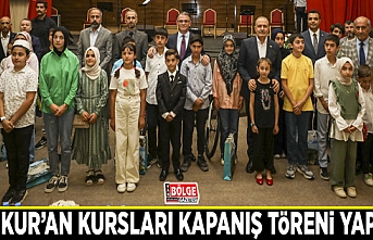 Yaz Kur’an kursları kapanış töreni yapıldı