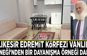 Balıkesir Edremit Körfezi Vanlılar Derneği'nden bir dayanışma örneği daha...