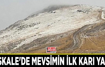 Başkale'de mevsimin ilk karı yağdı