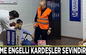 Gürpınar’daki işitme engelli kardeşler sevindirildi